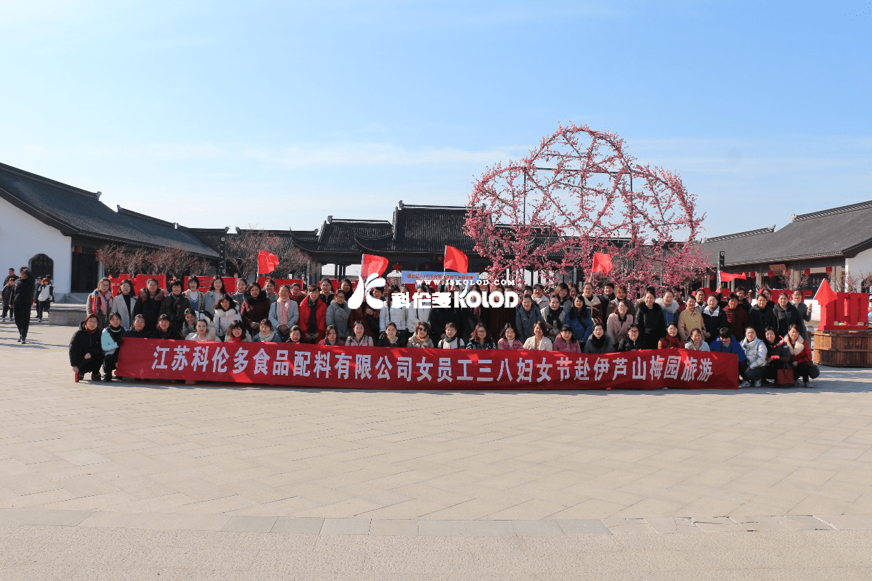 煙花三月梅花開，“三八”佳節笑開懷 （江蘇科倫多“三八節”組織女工赴伊蘆山梅園旅游紀實）